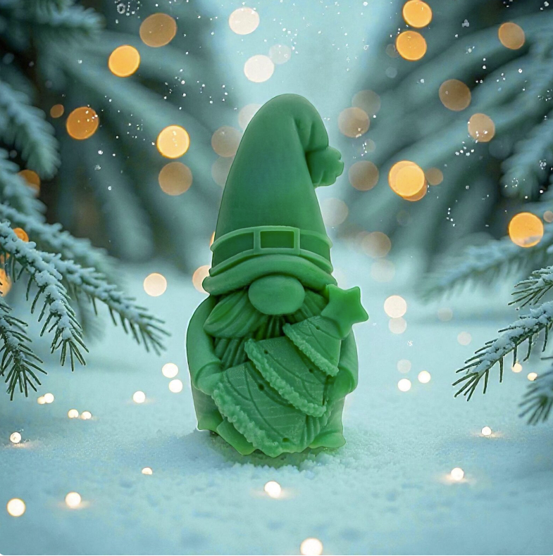 Christmas Gonk Wax Melt – Mince Pie Scent, Festive Home Fragrance (70g)