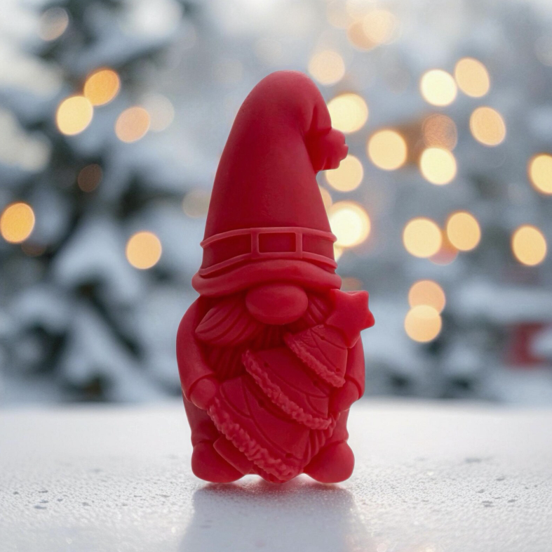 Red Christmas Gonk Wax Melt - Mince Pie Scent, Festive Fragrance