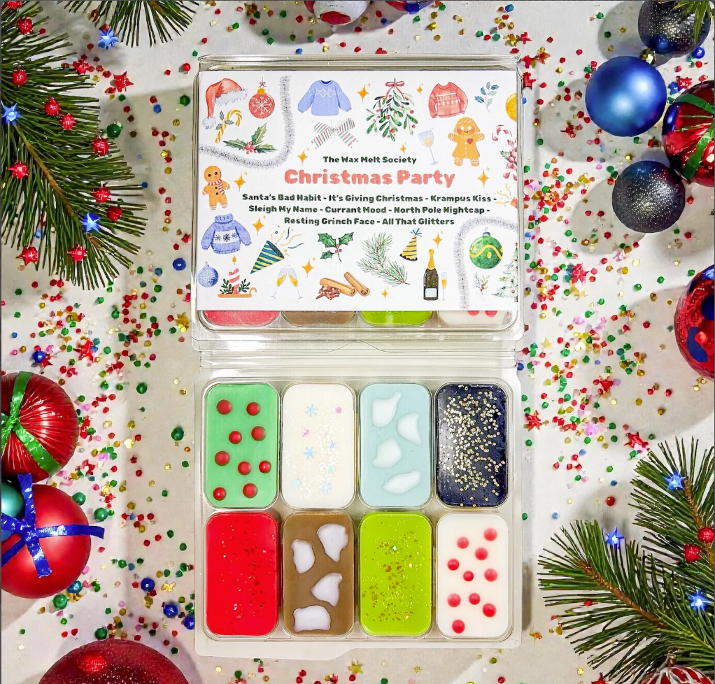 Christmas Wax Melt Gift Set – 8 Festive Fragrances