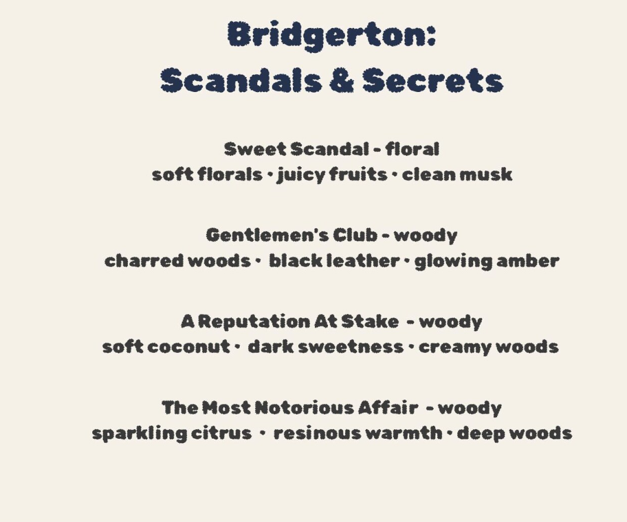Bridgerton Luxury Wax Melt Collection (24 Pastel Star Scents)