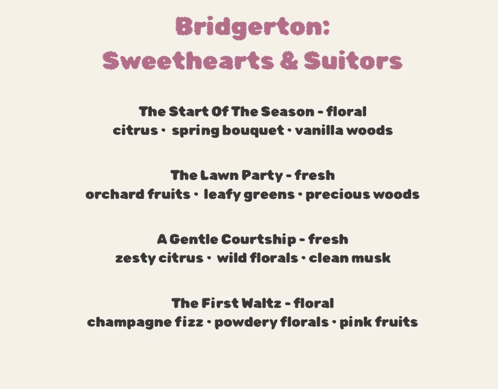 Bridgerton Luxury Wax Melt Collection (24 Pastel Star Scents)