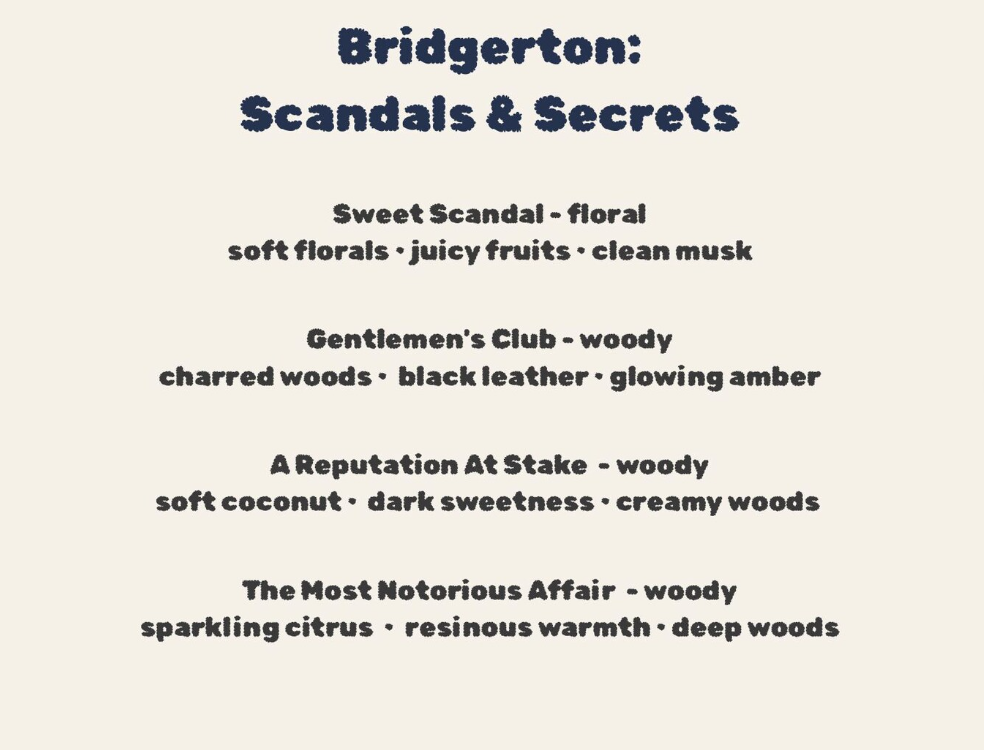 Bridgerton Luxury Wax Melt Collection (24 Scents) Three Set Bundle