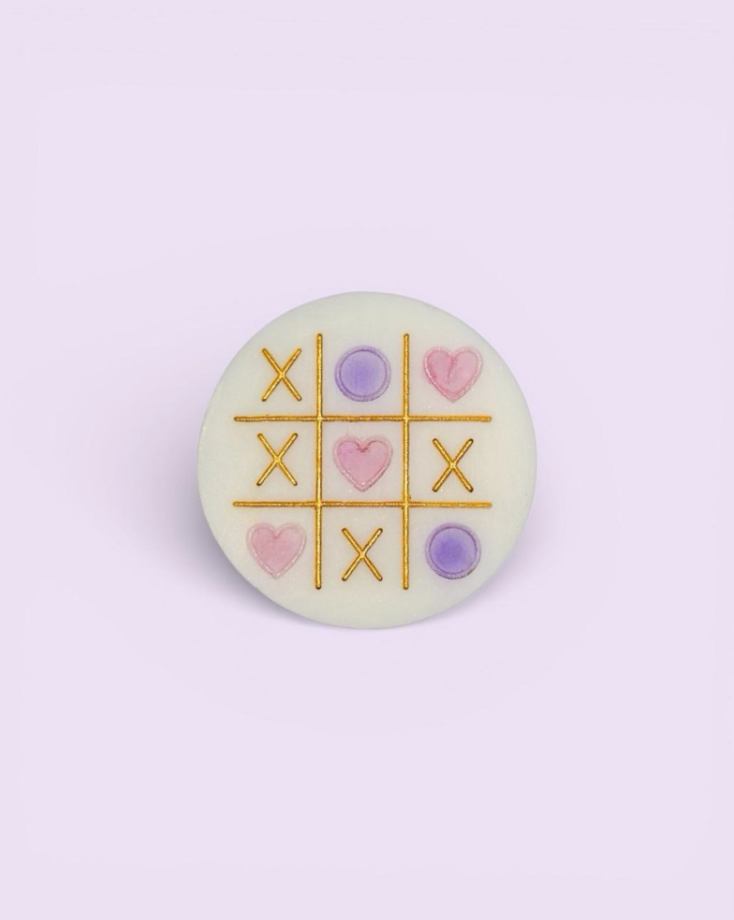 Peaches & Cream wax melt shape (Fruity Gourmand) - 1pc