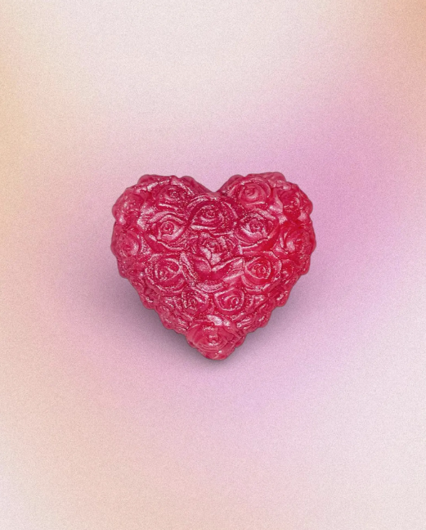 Flower 3D Heart wax melt (Cherry Lovefest) - Kayali Inspired
